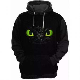 Moletom Blusa De Frio Infantil Banguela Como Treinar Seu Dragão