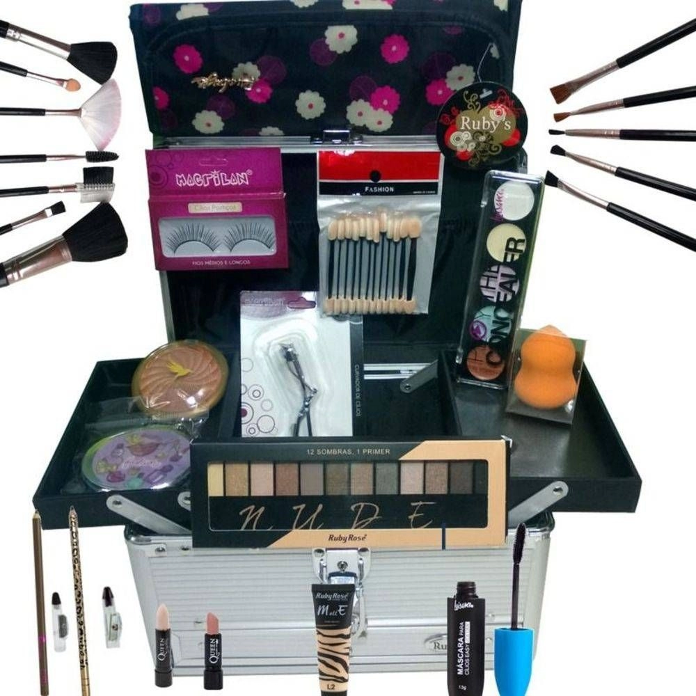 Maleta de Maquiagem Grande Kit de Maquiagem Completo Profissional