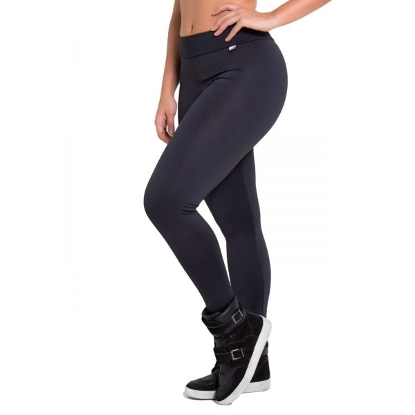 Legging Lisa Levanta Bumbum com Franzido Preto